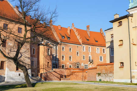 Wawel castle and cathedral in Krakow, Polandのeditorial素材