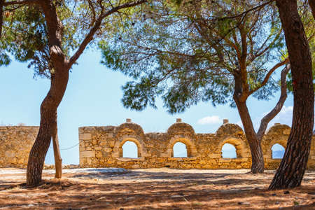 Venetian fortress Fortezza in Rethymno on Crete, Greece