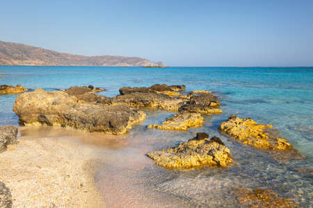 Elafonissi Beach on Crete, Greeceのeditorial素材