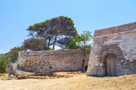 Venetian fortress Fortezza in Rethymno on Crete, Greeceの写真素材