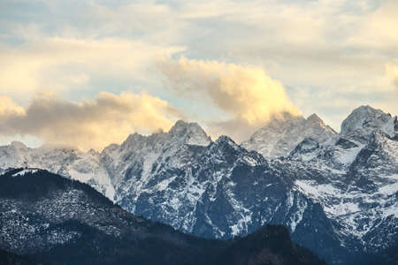 Sunset over Tatra Mountains, Polandの写真素材