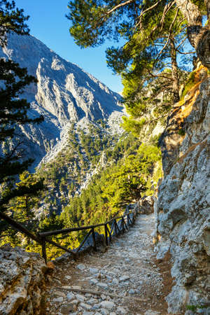 Samaria Gorge in central Crete, Greeceの写真素材