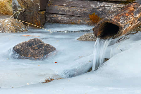 source of the riverの写真素材