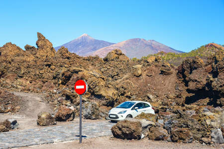 El Teide Volcano in Tenerife, Canary Islands, Spainの写真素材