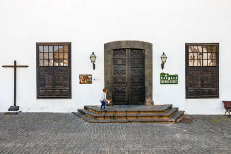 Tequise, Lanzarote Island, Spain - March 30, 2017: View of the city center of Teguise, former capital of the island of Lanzaroteのeditorial素材