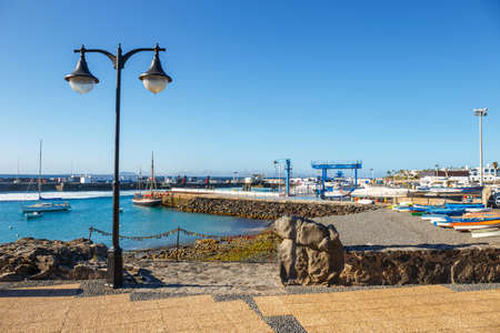 Playa Blanca, Lanzarote, 29 March, 2017: Boats and Yachts in Rubicon Marina, Lanzarote, Canary Islands, Spainのeditorial素材