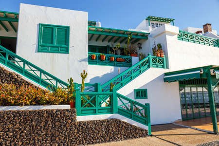 Marina Rubicon in Playa Blanca, Lanzarote, Canary Island, Spainの写真素材