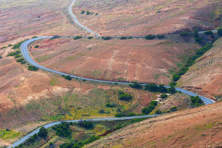 mountains of Betancuria in the southern part of the Canary island Fuerteventura, Spainの写真素材