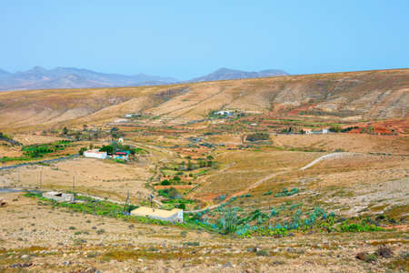 mountains of Betancuria in the southern part of the Canary island Fuerteventura, Spainの写真素材