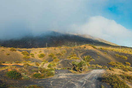 Impressive view from Mirador del Rio, Lanzarote, Canary islandsのeditorial素材