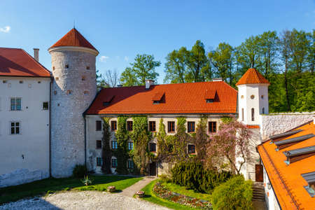 Royal Castle Pieskowa Skala near Krakow, Polandのeditorial素材