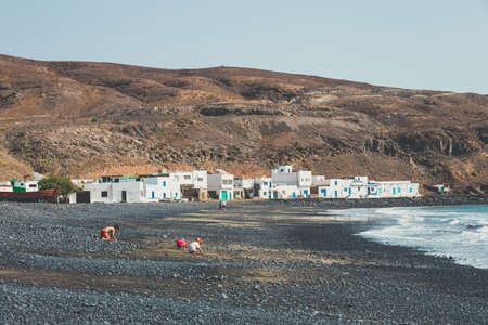 Pozo Negro, Fuerteventura, April 02, 2017: Small fishing village on Fuerteventura, Canary Island, Spainのeditorial素材