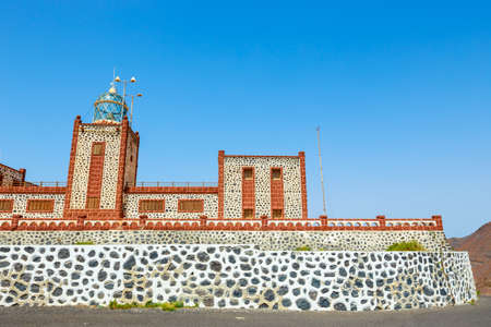 Lighthause Faro de la Entallada near Las Playitas, Fuerteventura, Spain