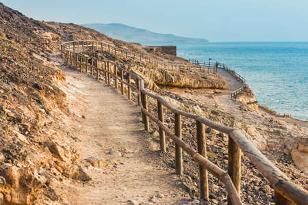 caves near Ajuy village on Fuerteventura, Canary Island, Spainの写真素材