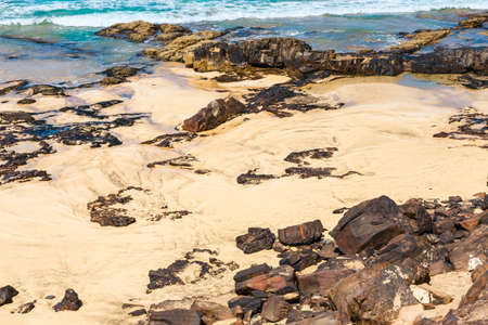 Beach in El Cotillo village in Fuerteventura island, Spainの写真素材