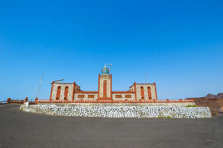 Lighthause Faro de la Entallada near Las Playitas, Fuerteventura, Spainの写真素材