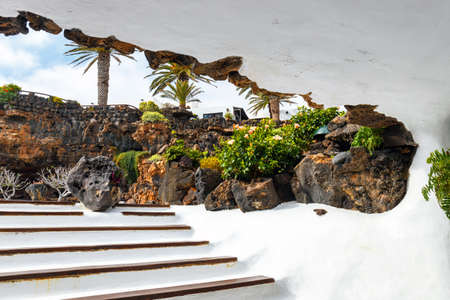 Jameos del Agua, Lanzarote, Canary Islands, Spainの写真素材