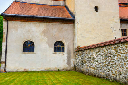 Famous Red Monastery called Cerveny Klastor in Pieniny mountains, Slovakiaの写真素材