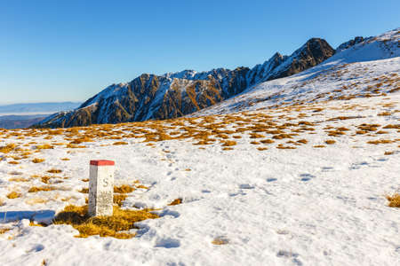 autumn mountain landscape, Red Peaks, Tatras Mountainの写真素材