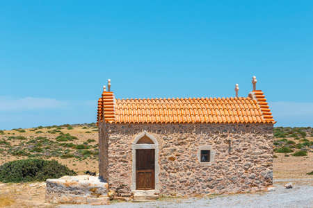 Monastery of Toplou near Vai beach,.Crete island in Greeceの写真素材