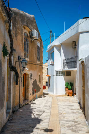 Traditional creten village Margarites famous for handmade ceramics, Crete, Greeceの写真素材