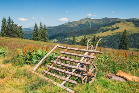 Beautiful summer Landscapes of Rodna Mountains in eastern carpathians, romaniaの写真素材