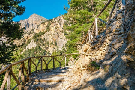 Samaria Gorge in central Crete, Greeceの写真素材