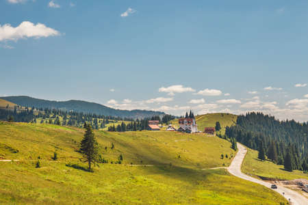 Beautiful summer Landscapes of Rodna Mountains in eastern carpathians, romaniaの写真素材