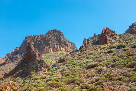 Scenic view of El Teide volcano, Tenerife, Canary Islandsの写真素材