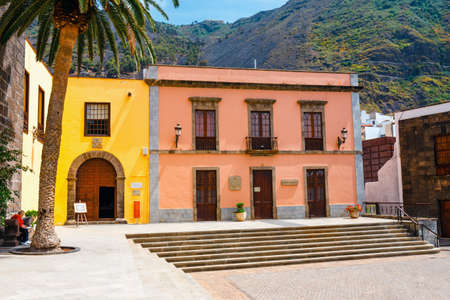 Garachico, Tenerife, Spain, June 08, 2015: Famous San Francisco traditional church in the main square of Garachico town of Tenerife, Spainのeditorial素材