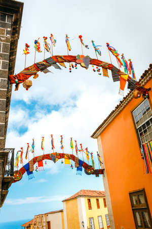 historical center of La Orotava town, Tenerife Island, Spainの写真素材