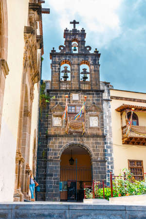 La Orotava, Tenerife, Spain, June 11, 2015: Church of San Augustin in  La Orotava town, Tenerife Island, Spainのeditorial素材