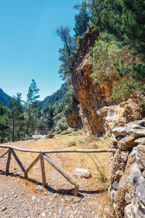 Samaria Gorge in central Crete, Greeceの写真素材