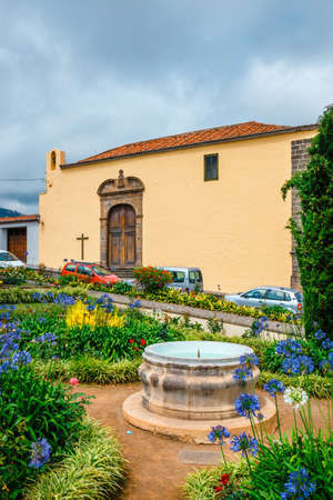La Orotava, Tenerine, Spain, June 11, 2015: Unknown tourists visit La Orotava town, Tenerife, Canary Islandsのeditorial素材