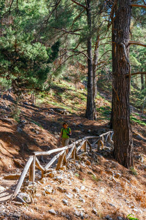 Samaria Gorge in central Crete, Greeceの写真素材