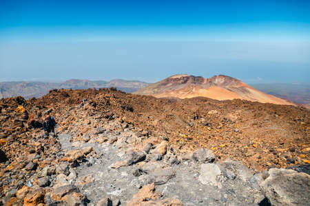 Pico Viejo, El Teide National Park, Tenerife, Canary Islands, Spainの写真素材