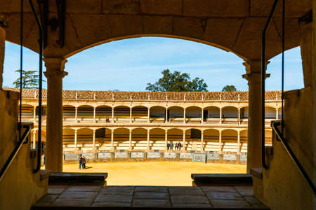 Ronda, Spain, April 05, 2018: Bullring in Ronda is one of the oldest and most famous bullfighting...