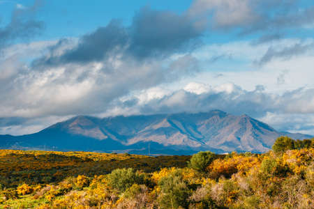 Beautiful landscape of Sierra Crestelina in Andalusia, Spainの写真素材