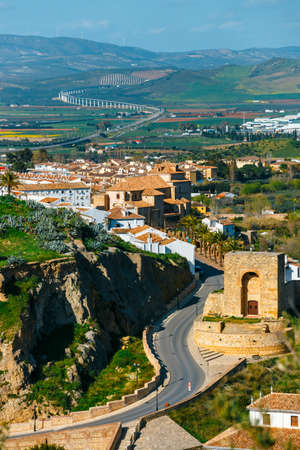 Historic village of Antequera in Andalusia, Spainの写真素材