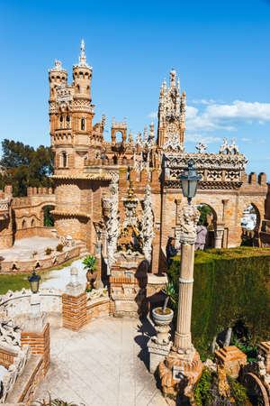 Benalmadena, Spain, April 08, 2018: Colomares is a monument honoring Cristopher Colombus and the...
