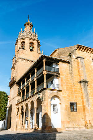 Plaza Duguesa de Parcent square in Ronda, Andalusia, Spainの写真素材