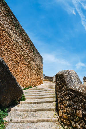 historic buildings in old town of Ronda, Spainの写真素材