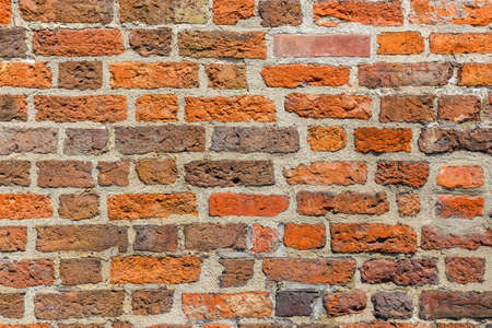 Brown brick wal asl grunge background with copy spaceの写真素材