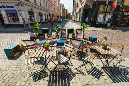 Torun, Poland - June 01, 2018: View of old town in Torun. Torun is birthplace of the astronomer Nicolaus Copernicus.のeditorial素材