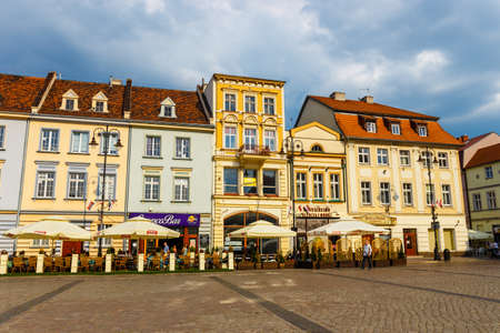 Bydgoszcz, Poland, May 31, 2018: Old town in Bydgoszcz. Bydgoszcz is architecturally rich city, with neo-gothic, neo-baroque, neoclassicist styles present, for which it earned a nickname Little Berlinのeditorial素材