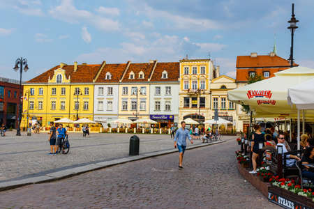 Bydgoszcz, Poland, May 31, 2018: Old town in Bydgoszcz. Bydgoszcz is architecturally rich city, with neo-gothic, neo-baroque, neoclassicist styles present, for which it earned a nickname Little Berlinのeditorial素材