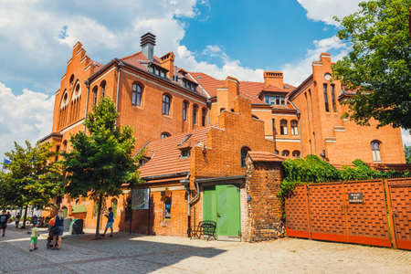 Torun, Poland - June 01, 2018: View of old town in Torun. Torun is birthplace of the astronomer Nicolaus Copernicus.のeditorial素材