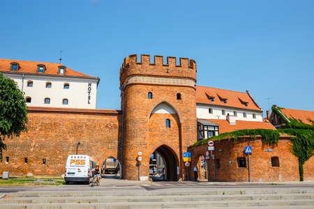 Torun, Poland - June 01, 2018: View of old town in Torun. Torun is birthplace of the astronomer Nicolaus Copernicus.のeditorial素材