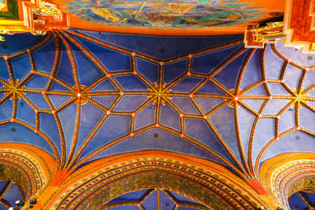 BYDGOSZCZ, POLAND - June 01, 2018: Interior of the Catholic church built in the fifteenth century in the Gothic styleのeditorial素材