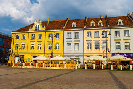 Bydgoszcz, Poland, May 31, 2018: Old town in Bydgoszcz. Bydgoszcz is architecturally rich city, with neo-gothic, neo-baroque, neoclassicist styles present, for which it earned a nickname Little Berlinのeditorial素材